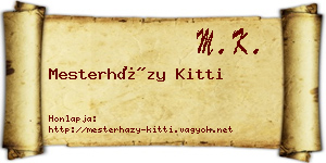 Mesterházy Kitti névjegykártya