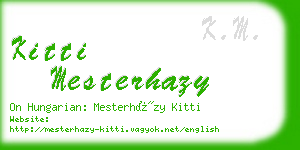 kitti mesterhazy business card